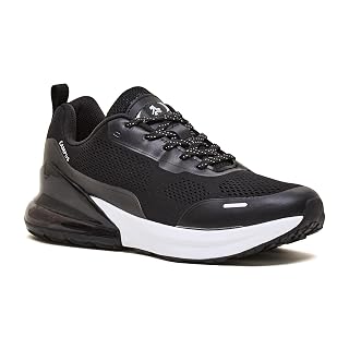 Campus Men's Extract BLK/WHT Running Shoes - 8UK/India 1Pair