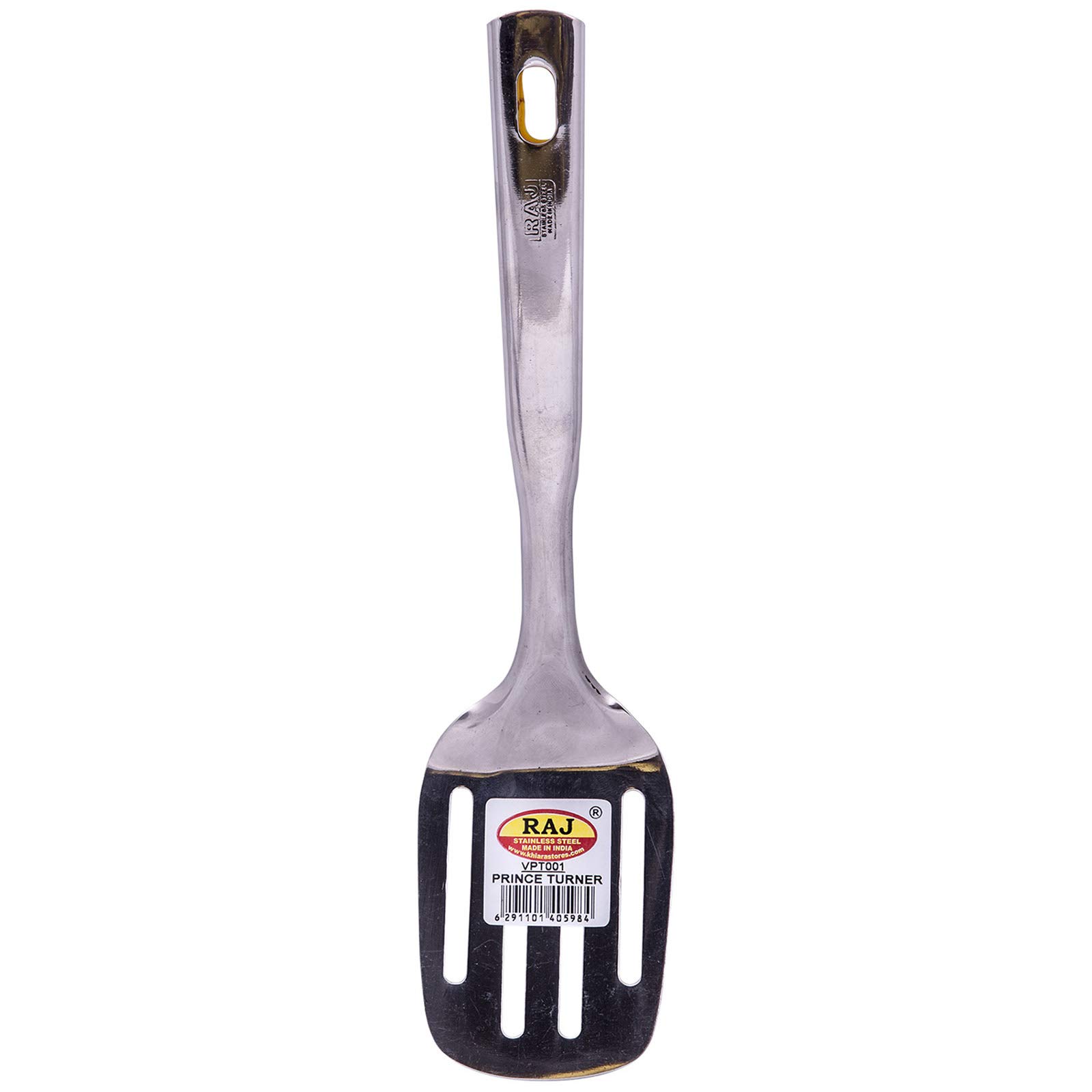 Raj Stainless Steel Prince Turner - Grey, 26.5 cm, VPT001, Cooking Turner , Pancake Flipper , Omlete Flipper