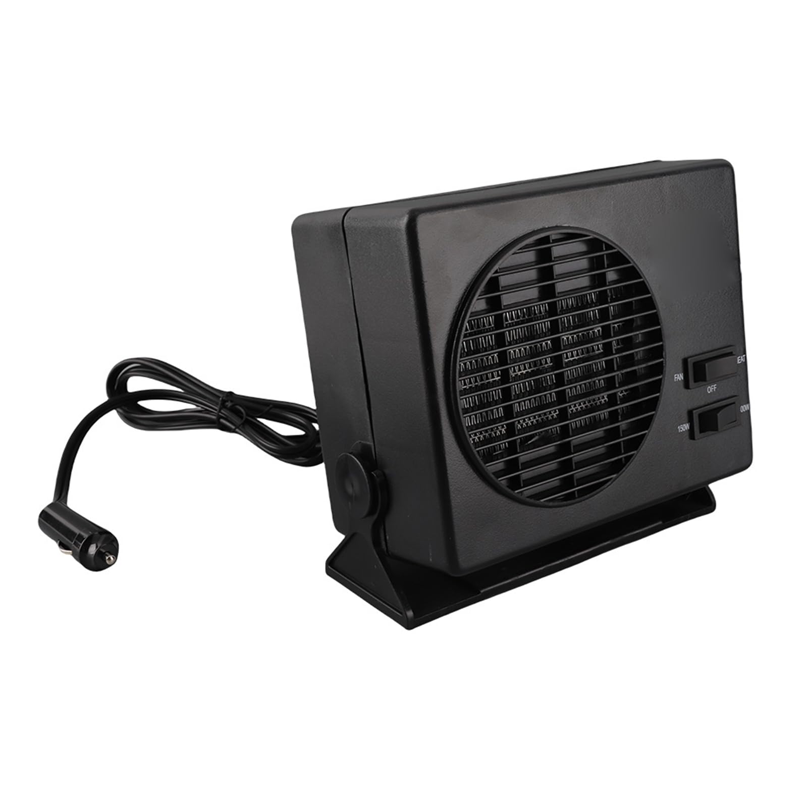 KIMISS Voiture Portable Chauffage Refroidissement Ventilateur Dégivreur Désembueur 300W Universel Noir