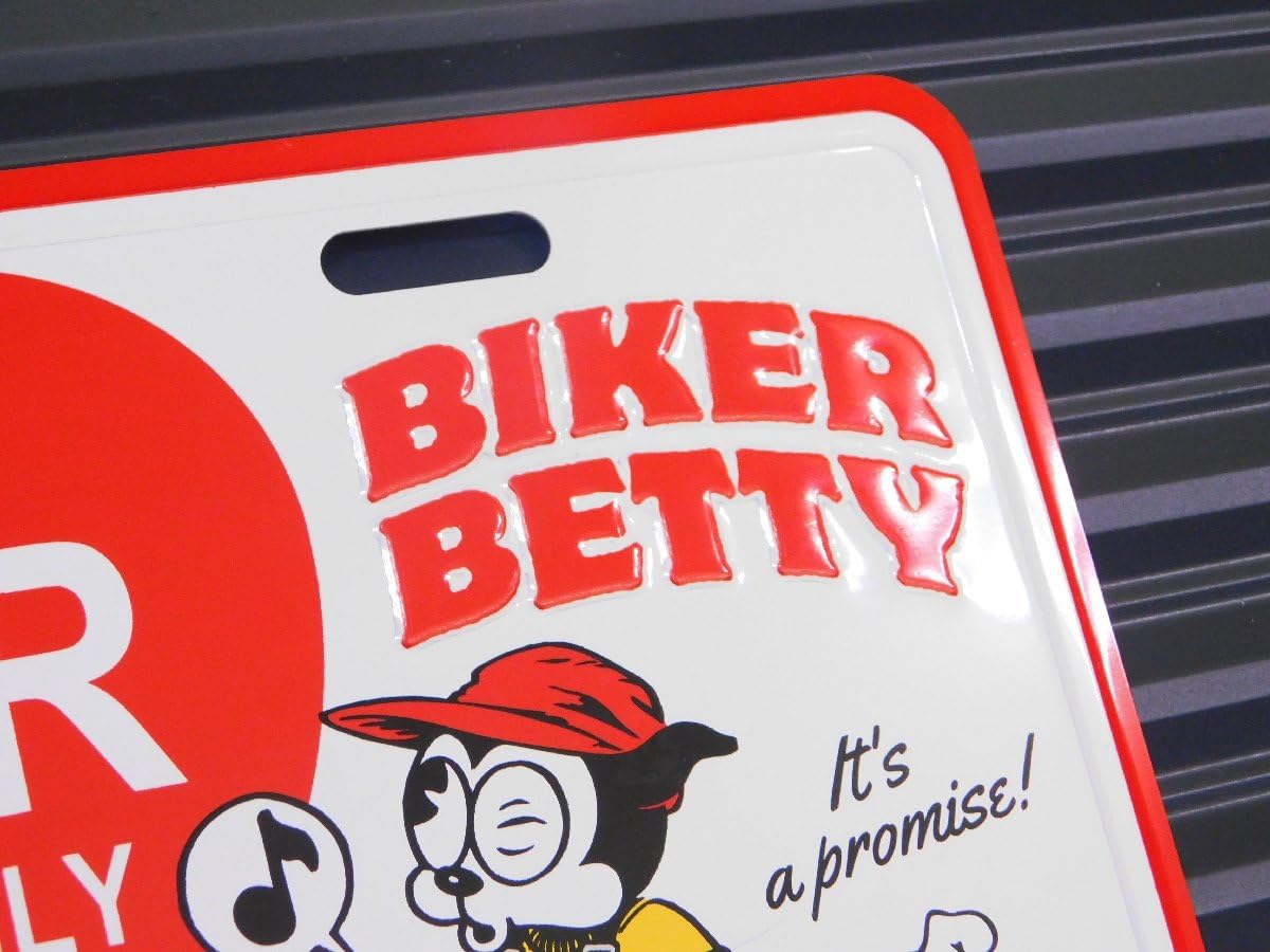 Amazon.co.jp: ベティちゃん ライセンスプレート ／BETTY-BIKER2