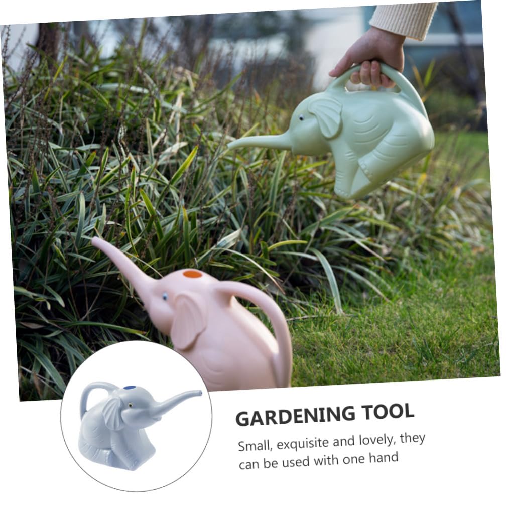 Toyvian Regadera de PVC Forma de Elefante para Jardín, Uso Mano, Recargable, Paquete de 3 Piezas para Riego de Plantas Pequeñas y Flores Color Aleatorio