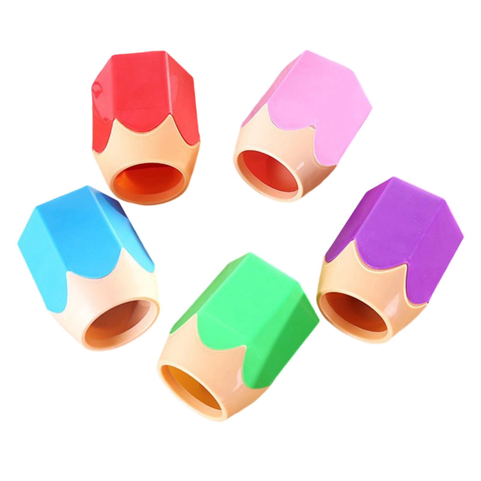 DFHINSC Creative Pencil Top Inspired Desk Big Round Storage Container for Multiple Stationery Items School Use Creative Colorful Pencil Holder
