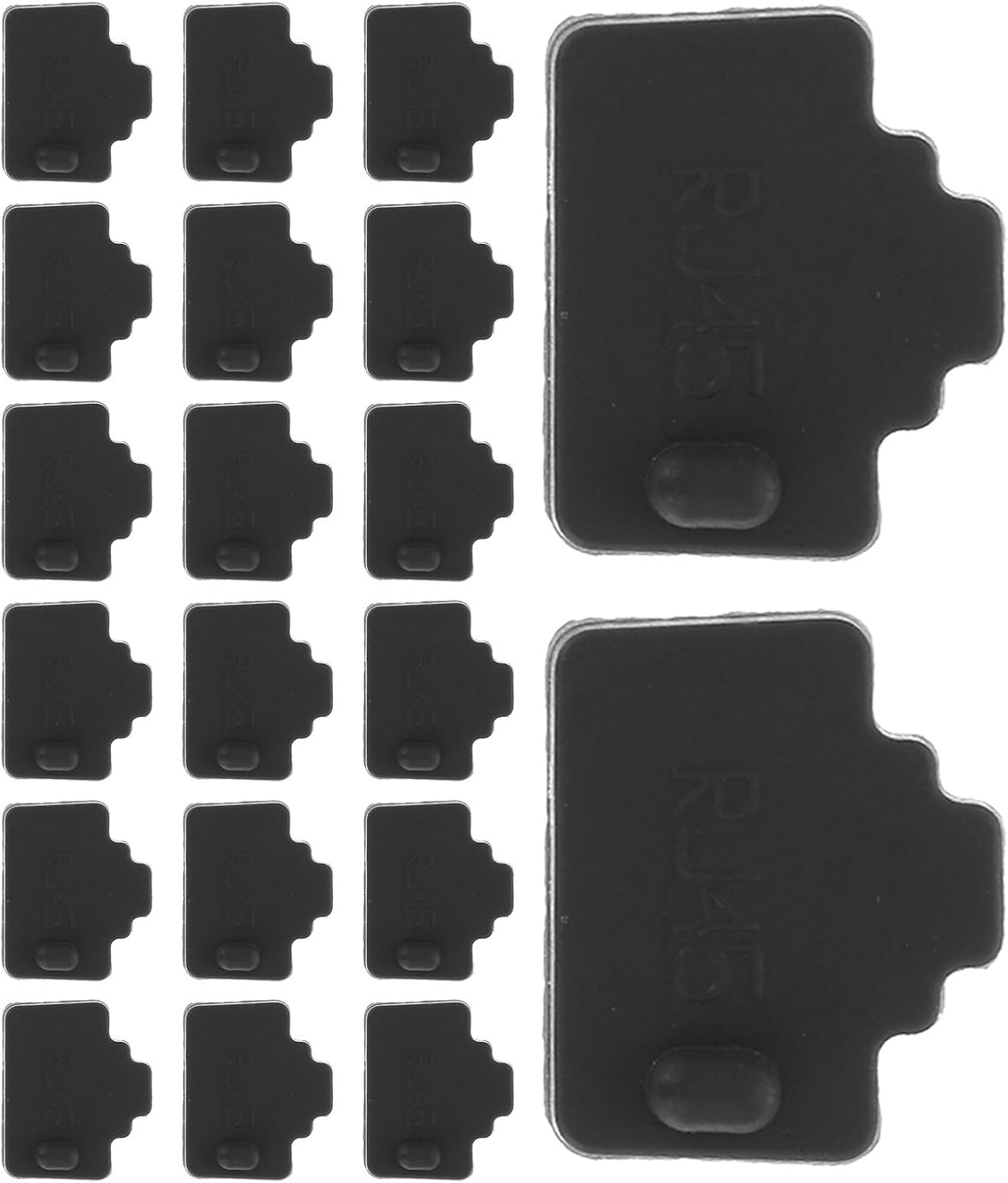 100pcs Black Silicone Rj45 Dust Covers Caps Protective Network Socket Dust Plugs for Modems and Hub Electronics, Guards Against Wear and Moisture, for Computer and Router Ethernet