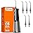 Bitvae Water Dental Flosser for Teeth, Cordless Water Teeth Cleaner Picks, 3 Modes 5 Intensities, IPX7 Waterproof, Rechargeable Water Dental Picks for Cleaning - Black