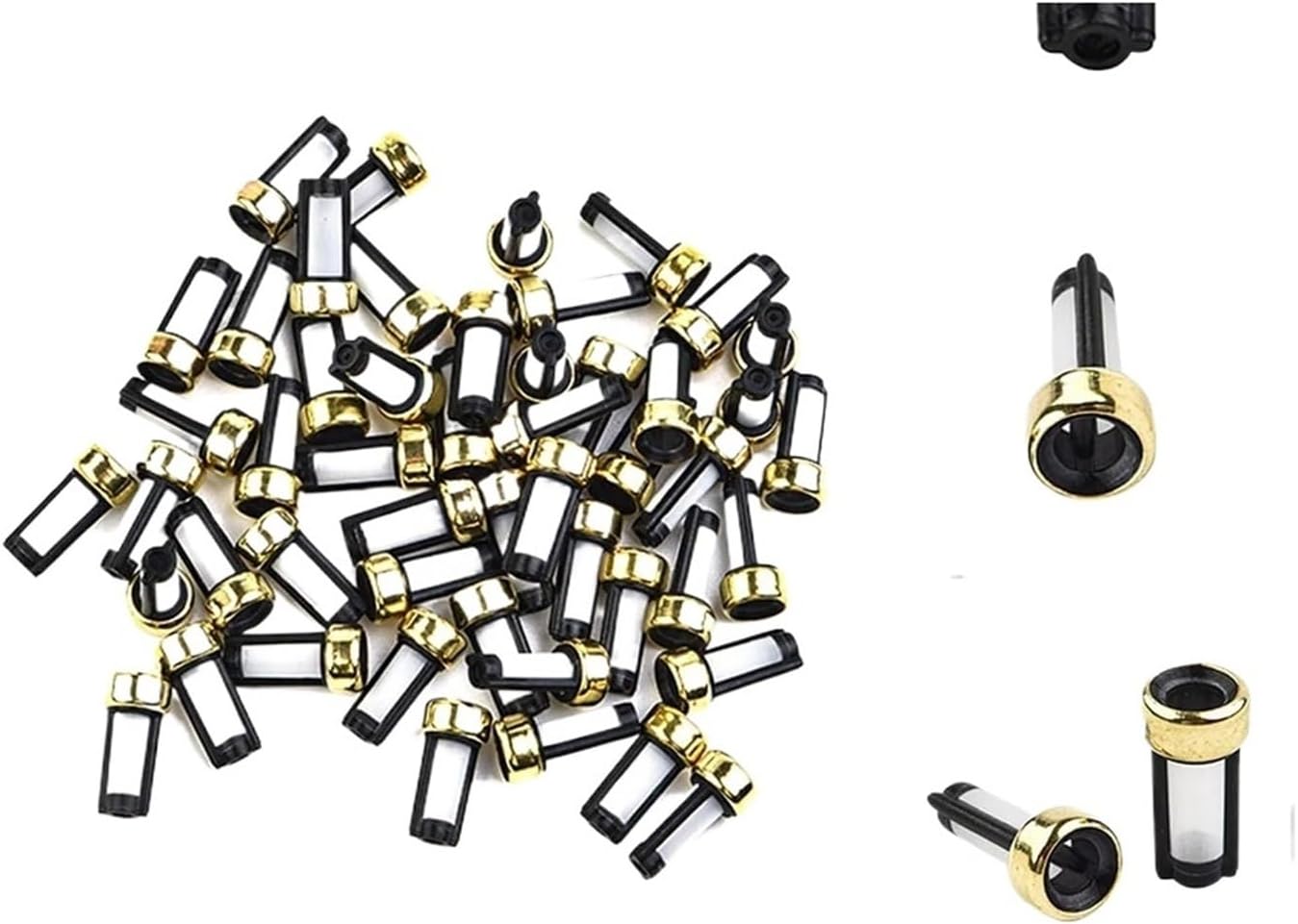 50pcs Fuel Injector Micro Basket Filter Universal Compatible For ASNU03C Injector Repair Tools 6 * 3 * 12mm Auto Replacement Parts
