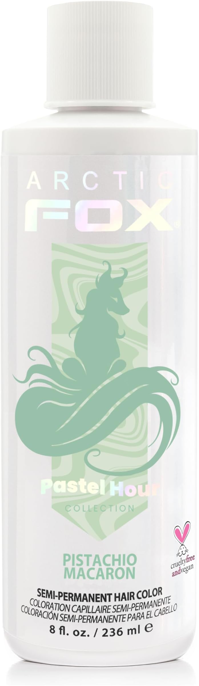Semi-Permanent Hair Dye, Vegan & Cruelty-Free, Pastel Mint Green, Conditioning, Ammonia-Free, Peroxide-Free, Non-Toxic, For All Hair Types, 8 fl oz, Pistachio Macaron