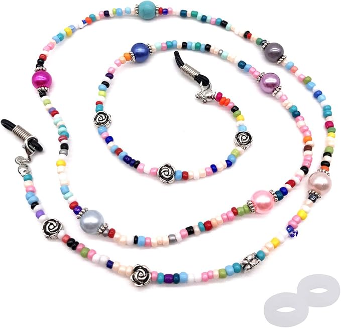 Beaded Eyeglass Chain Sunglasses Holder Strap Eyewear Retainer Lanyard