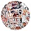 50 Pcs Chicago Stickers