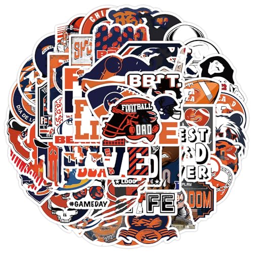 50 PCS American Sport Team Stickers Pack for Water Bottle Laptop Bicycle Computer Motorcycle Travel Case Car Decal Decoration Sticker
