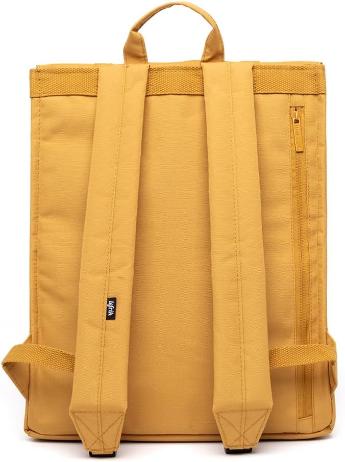 Lefrik - Handy Casual and Practical Laptop Backpack - 100% Recycled Fabric - Eco Friendly (New Mustard)