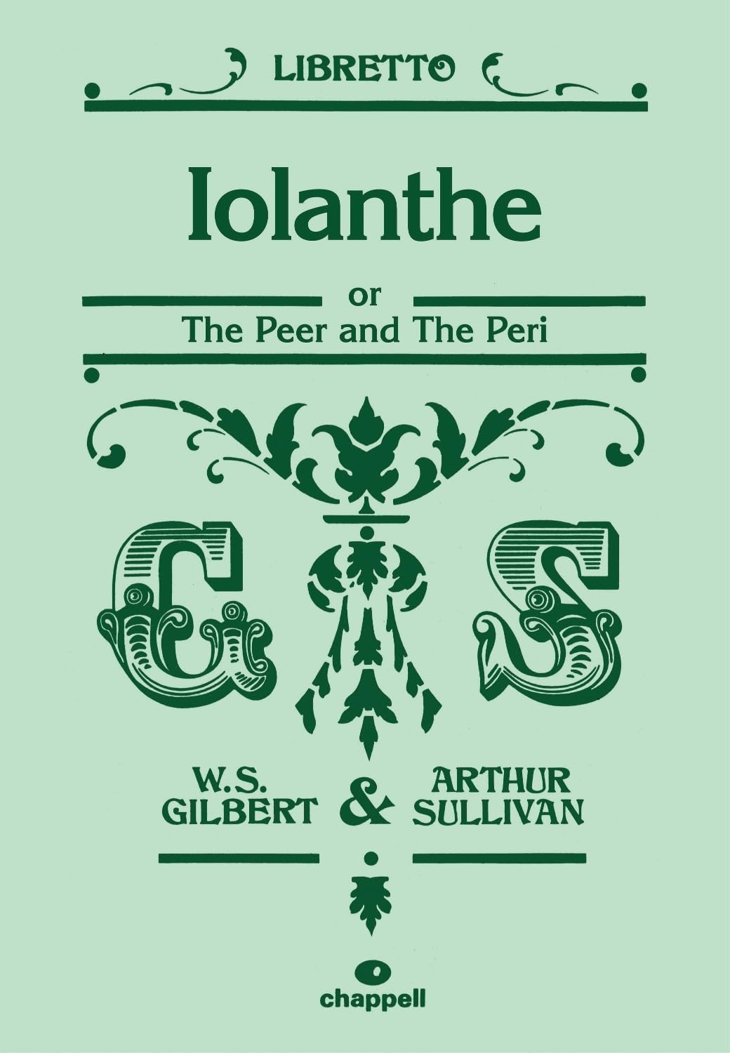 Iolanthe Voice Book By William S. Gilbert and Arthur S. Sullivan Masterwork