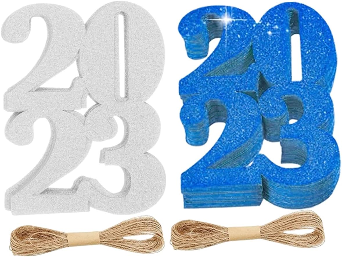 Zerodeko 4sets Graduation Party Labels Elegant Flower Vase Decoration Reusable Tags for Celebrating Graduation Season Events