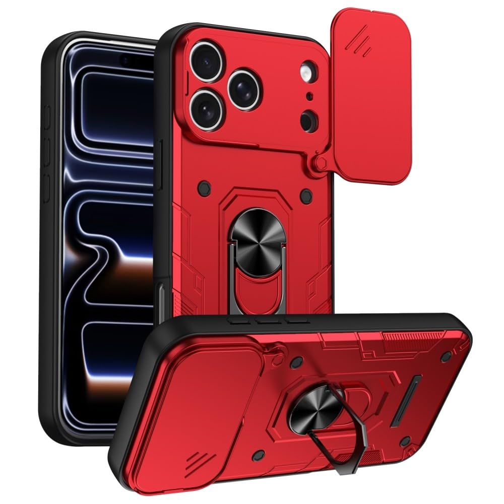 Coque antichoc iPhone 16 Pro Max silicone rigide protège objectif coulissant noir - 8