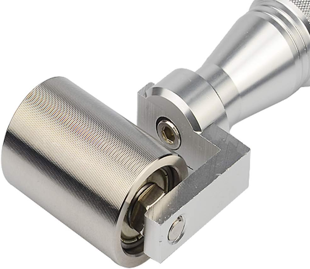 1.26 Inch Stainless Steel Seam Roller with Plastic Handle, Wallpaper Seam Roller Tool for Construction, Car Audio Sound Deadening, Heat Abatement Mat Application, Paint Smoothing Hand Tool