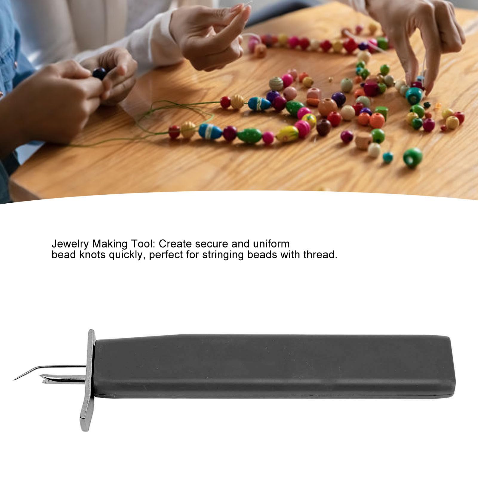 Fdit Perlen-Knoter Werkzeug - Professionelles Schmuckbastel-Zubehör In Weiß