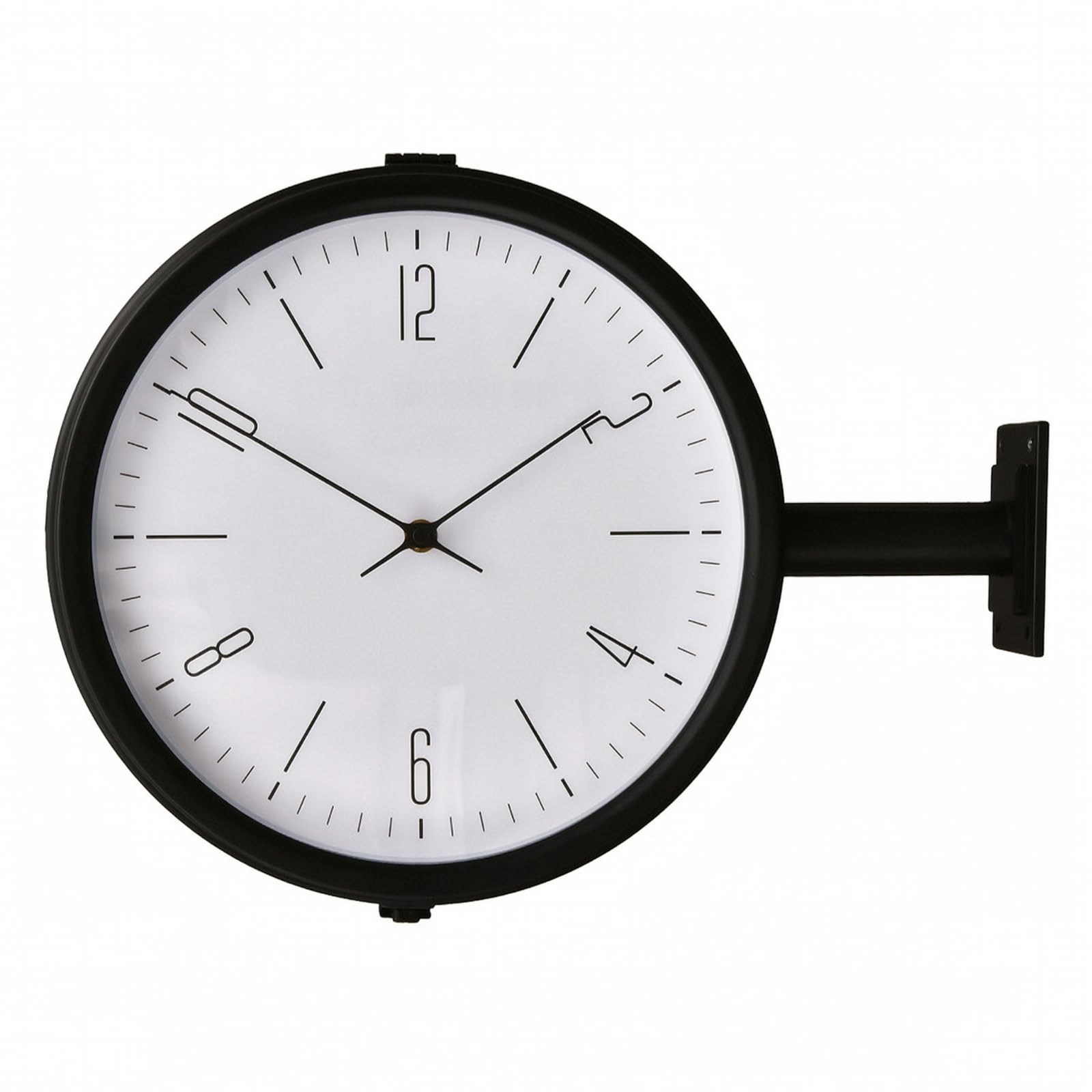 Minimalistisch doppelseitige Bahnhofsuhr , color to 2 , -25 Zifferblatt