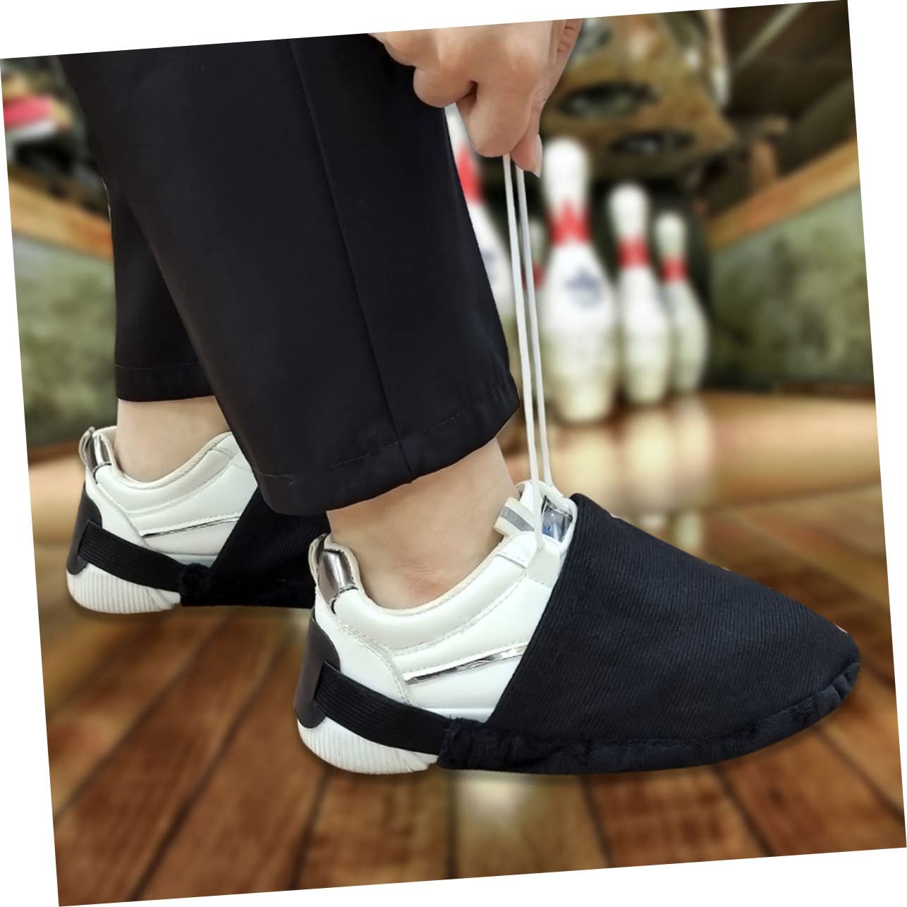 BESPORTBLE 3 Pairs Bowling Grip Sack Shoe Bottom Protector Bowling Shoe Cover Elastic Slider