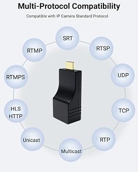 DDMALL H.265 H.264 HDMI Video Encoder, Mini 1080P Hardware 2K Encoder for Live Broadcasting | SRT RTMP RTMPS RTSP Device with Cloud Management | Compatible with YouTube, Facebook, Twitch (AVC-2K)