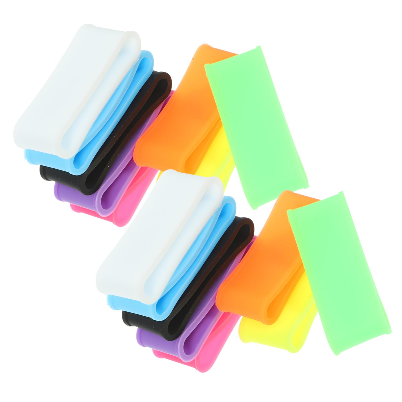 Holibanna 16Pcs Nonslip Racket Grip Rings Badminton Tennis Racquet Overgrip Protectors Reusable Racket Fix Bands for Enhanced Control Comfort Lightweight Flexible Design