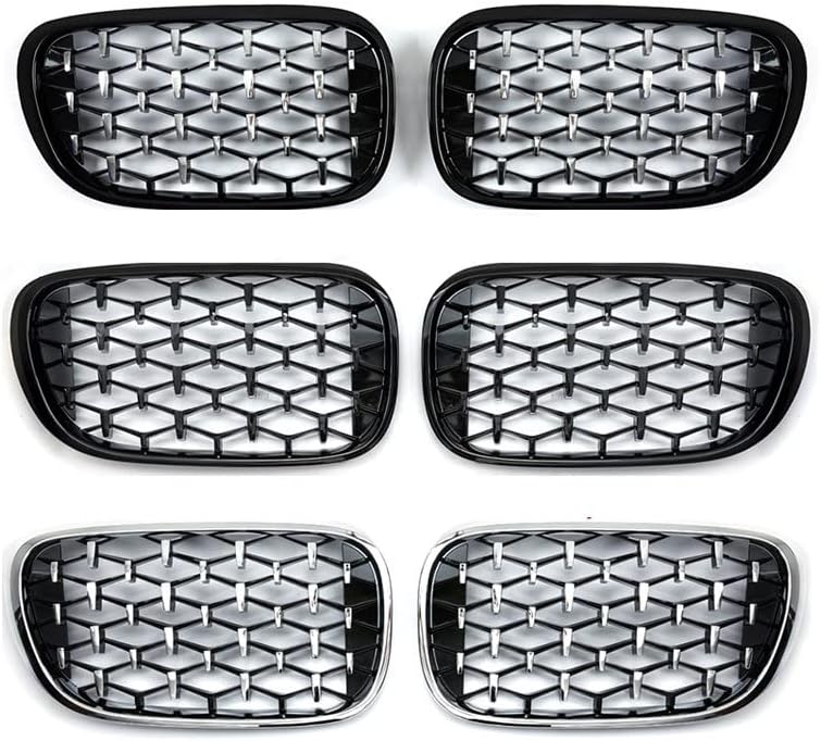 フロントグリルカバー にとって 7 シリーズ G11 G12 2016-2020 用 ダイヤモンド様式の前部キドニーのグリルの競争