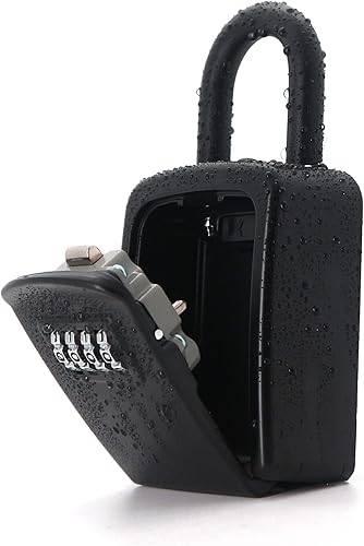 Miniatura 1 de Cerradura de seguridad Protable para almacenamiento de llaves, V-Resourcing para puerta montada, caja de cerradura de combinación de 4 dígitos, para