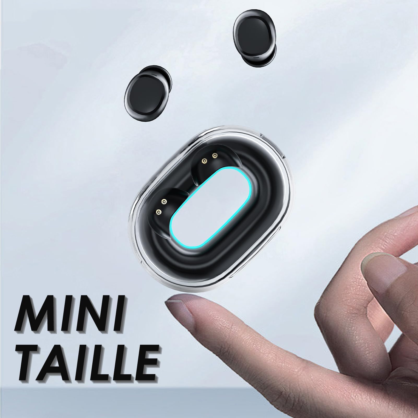 Écouteurs Bluetooth 5.3 Sans Fil Xmenha - IPX4 Étanches - Son HiFi Stéréo - Contrôle Tactile