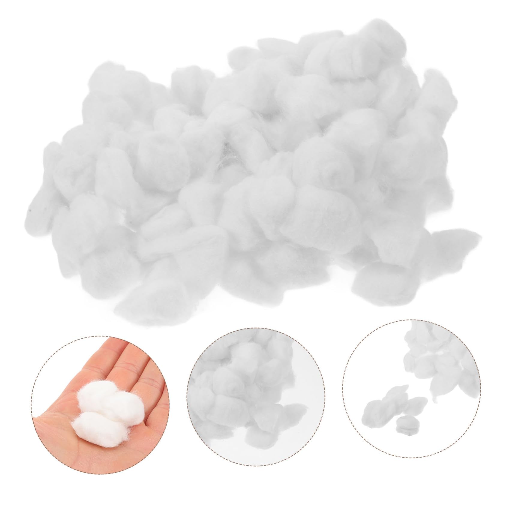 Healeved 2pezzi Batuffoli Di Cotone Mini Per Struccare e Rimuovere Smalto Cotone Perfetti Per Makeup e Della Confezione
