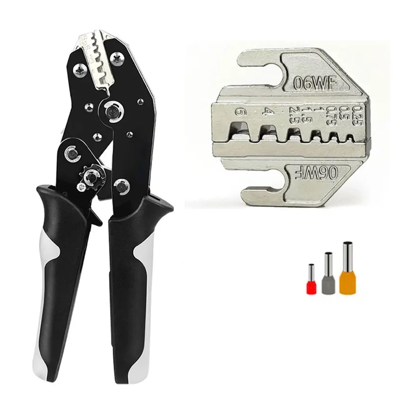Ewsdsfs Sn-06Wf Terminals Crimp Pliers Interchangeable Dies Wire Crimper Crimping Tools Ratcheting Ph2.0 Xh2.5 Jst2(Sn-06Wf)