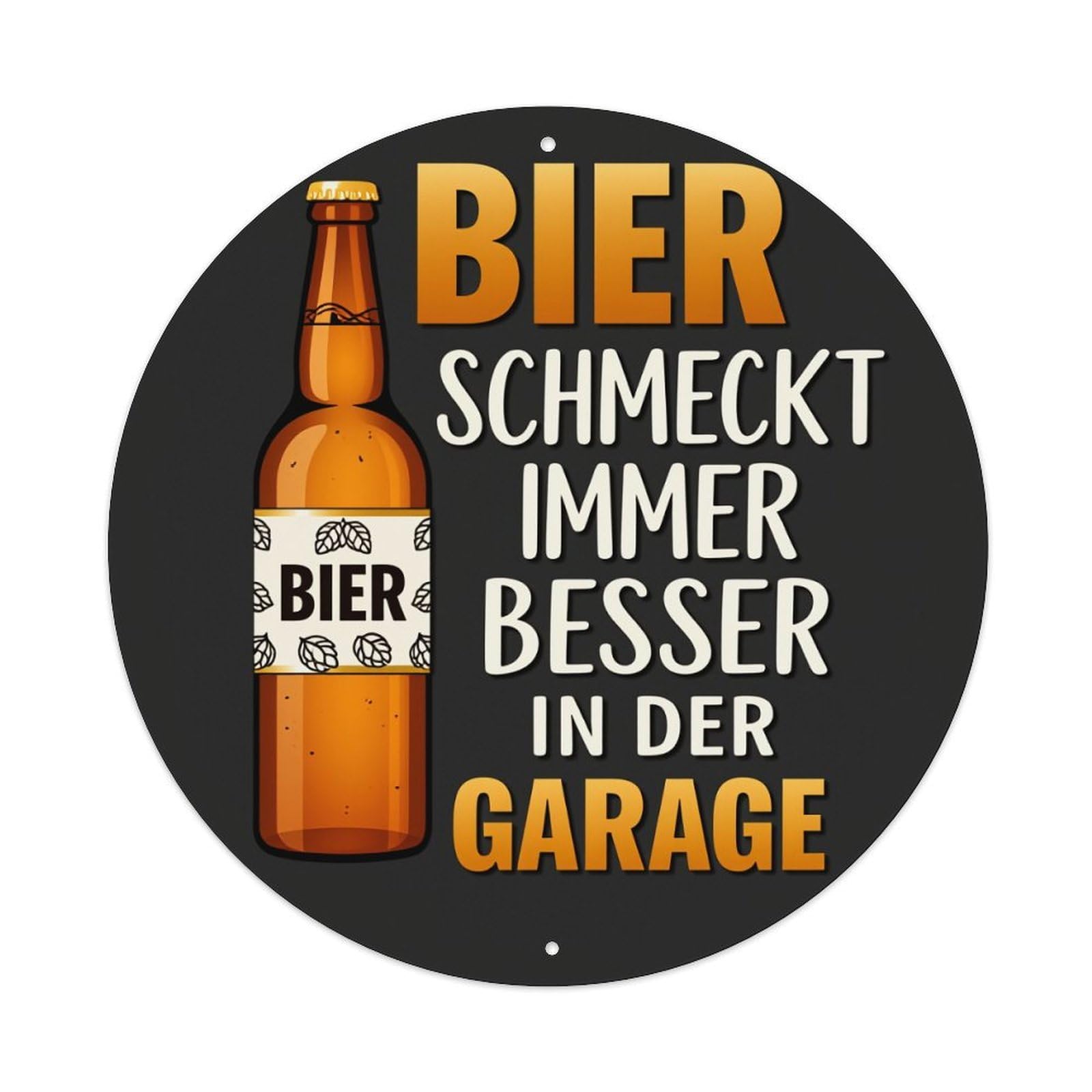 Beer Always Tastes Better in The Garage Metal Tin Sign Vintage Garden Bedroom Cafe Bar Man Cave Home Wall Decor Metal Poster 8x8 inches