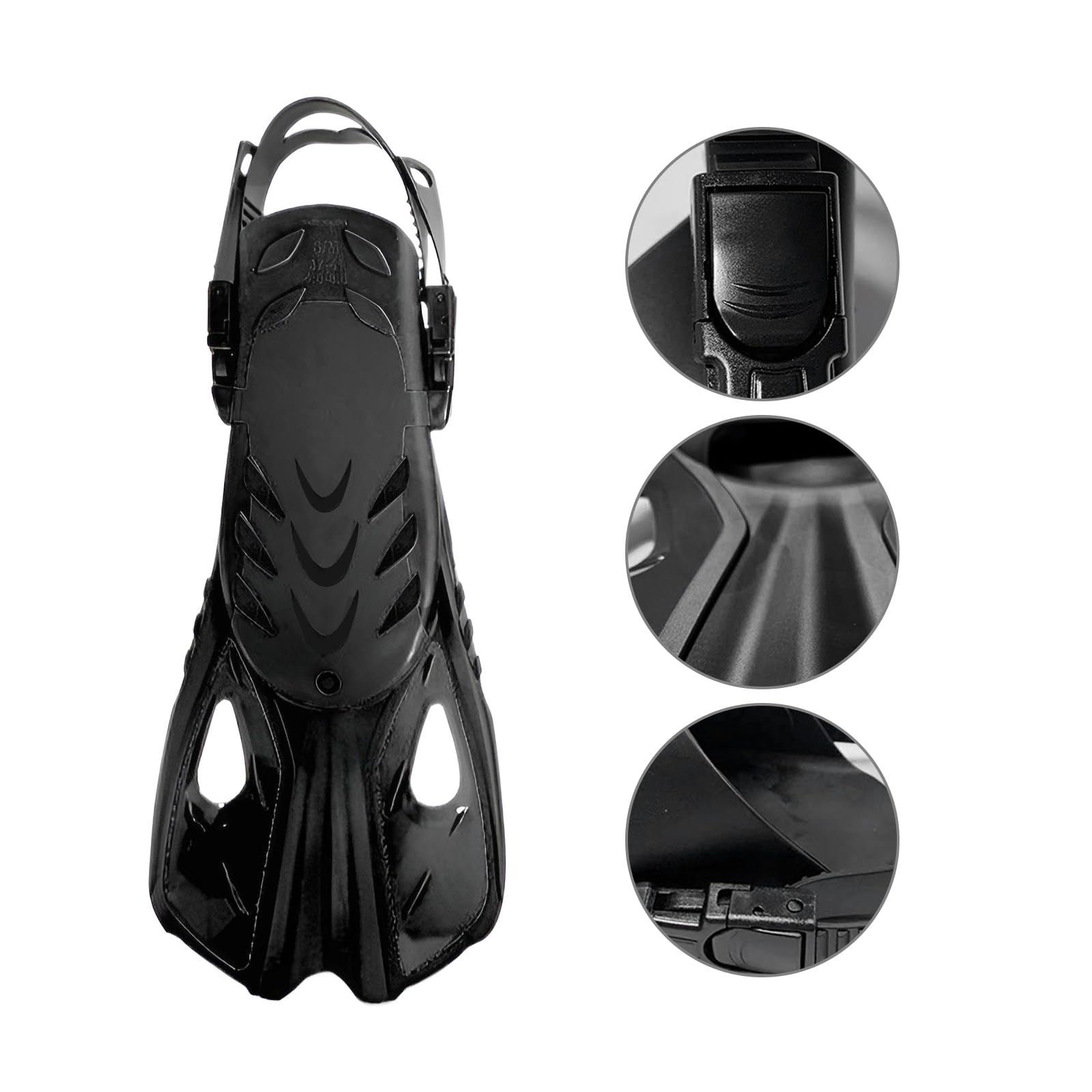 JIAHG Palme de Plongée Réglable Adulte Professionnel Palme de Natation Courte Palme de Snorkeling Voilure Longue pour Entrainement de Natation Freestyle Butterfly Short Swim Fin Swimming Flippers