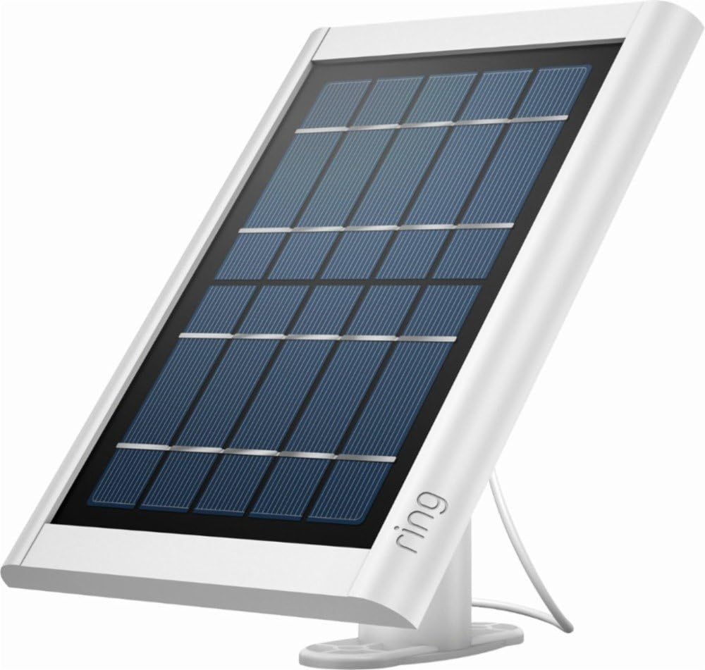 Ring Solar Panel, White, compatible with Ring Spotlight Battery and Stick Up Battery Cameras