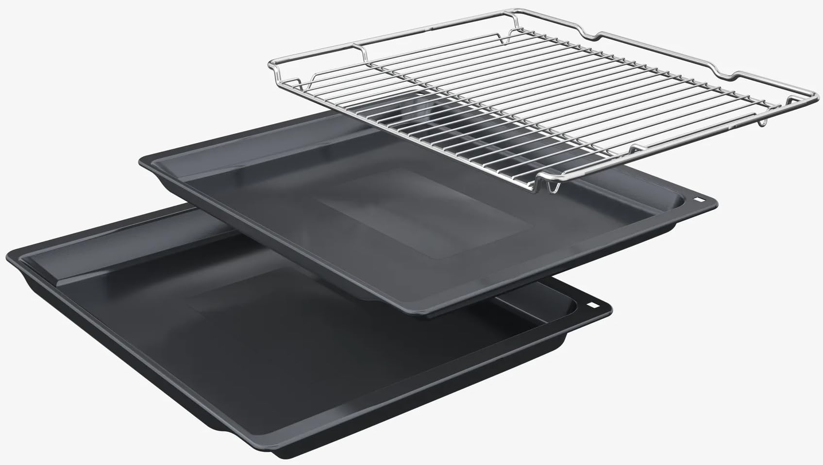 Bosch HRG7764B1, Smarter iQ700 - Forno da incasso con funzione vapore, 60 x 60 cm, prodotto in Germania, pirolisi e idrolisi, termometro per arrosti, Air Fry, schermo a colori touch screen 4D, aria