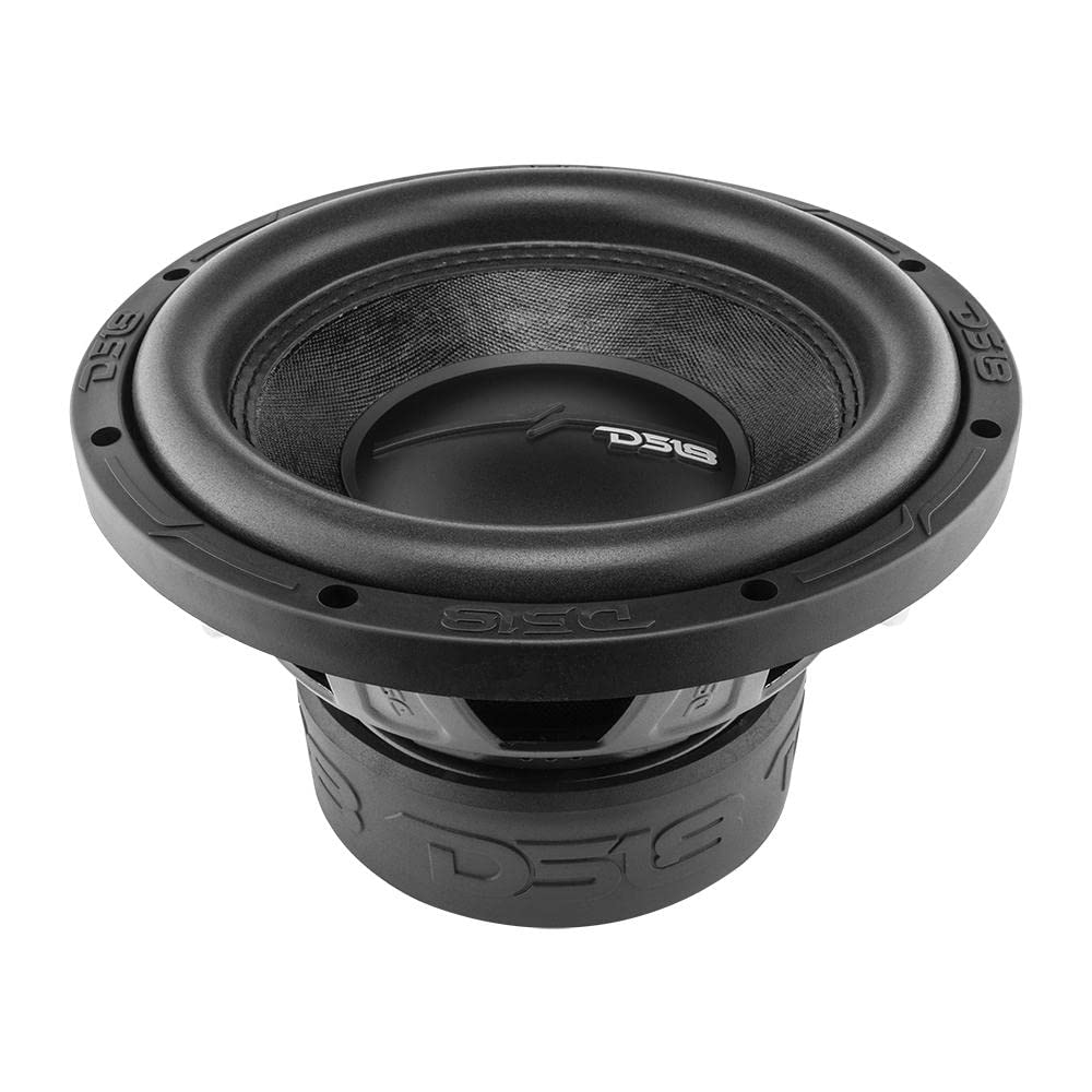 1 DS18 ZR10.4D, subwoofer 25 cm 250 mm 10" średnica, moc RMS 700 W i maks. 1400 W, podwójna cewka drgająca DVC 4 + 4 Ohm, czułość 81 dB SPL, bagażnik samochodowy, 1 sztuka