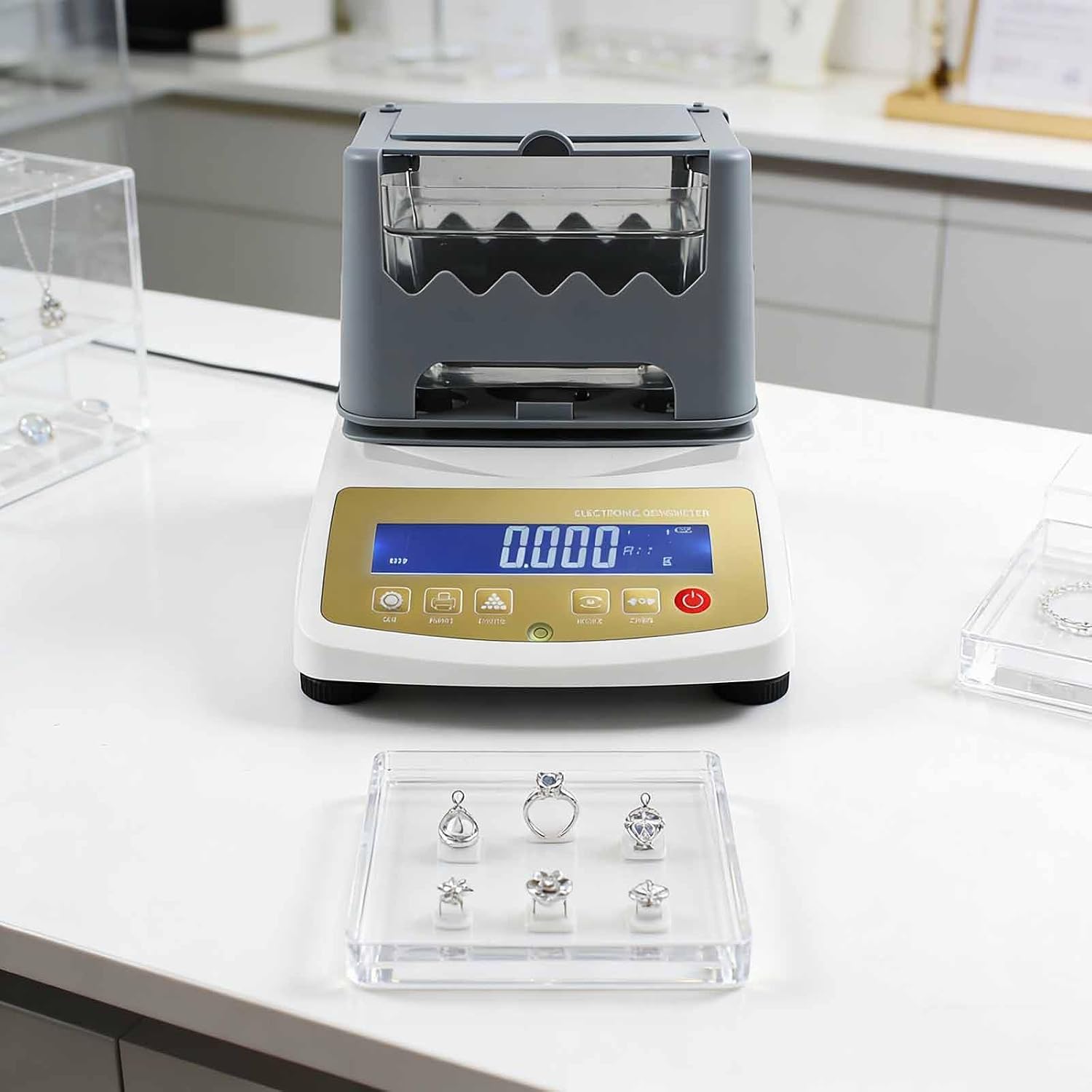 High-Precision Precious Metal Purity Tester - Accurate Density Meter for Gold, Silver, Platinum Analysis - Essential Tool for Jewelers and Investors
