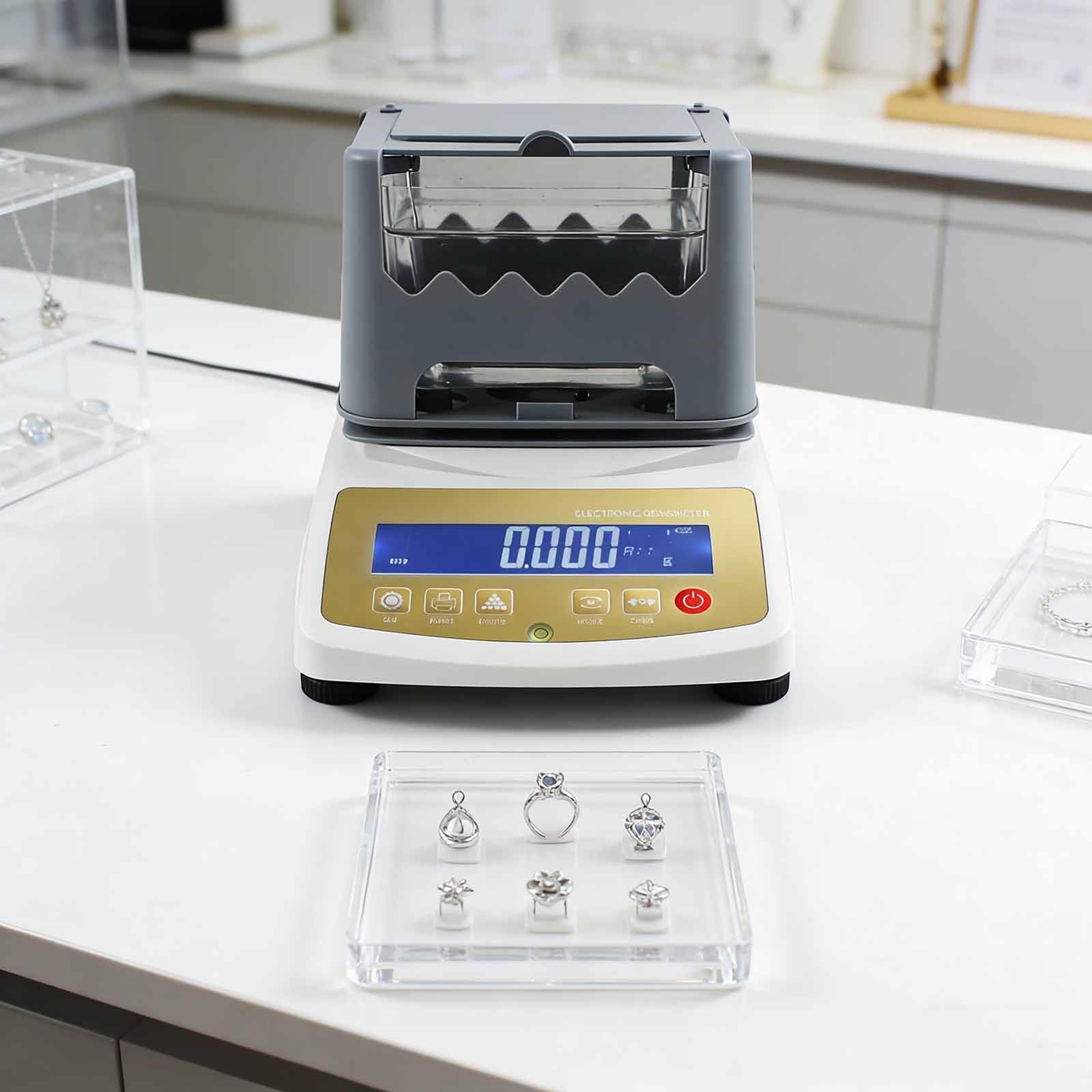 Probador digital de pureza de oro y platino para control de calidad en fundiciones
