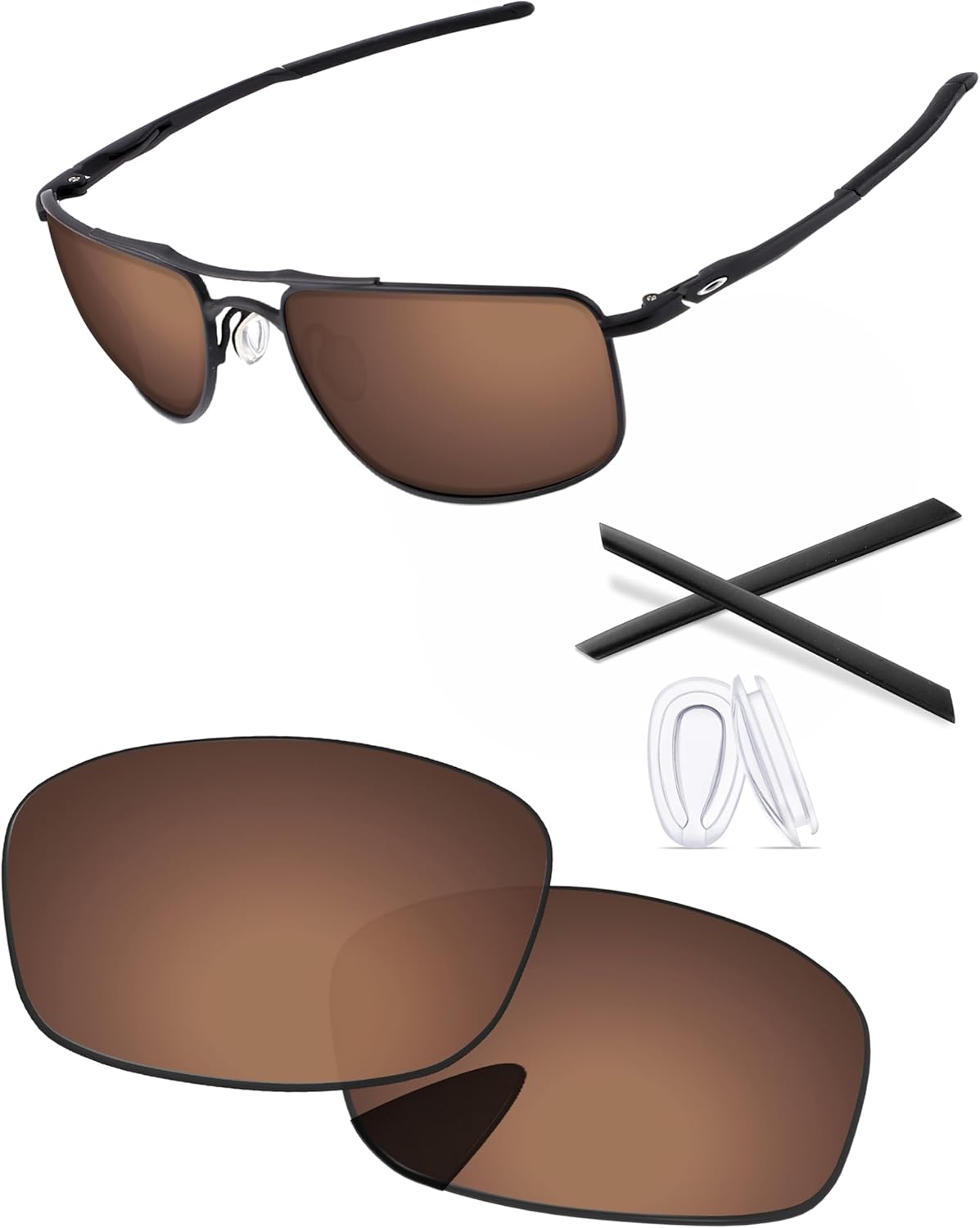 Replacement Lenses for Oakley Gauge 8 L OO4124 62mm Sunglass