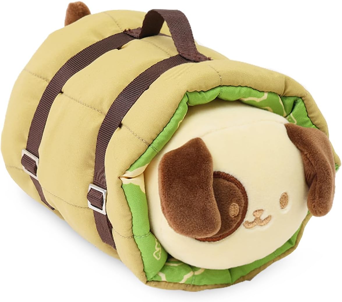 Anirollz Stuffed Animal Plush Toy – Camping Pandaroll in Backpack 6" Small Outfitz Plush Doll | Soft, Squishy, Warm, Cute, Comfort, Safe | Birthday
