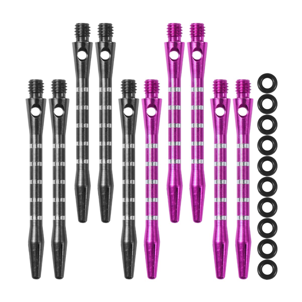 MUSISALY Shafts 10 Sets Replaceable Aluminum Alloy Stems for Accessories 2ba Groove Lightweight for Professional Amateur Players