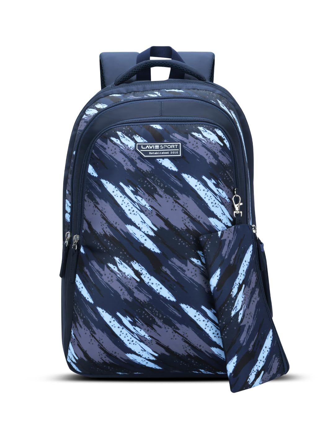 Crayon 36L Navy Backpack | Fits Upto 15 Inch Laptop | Organizer & Bottle Holder |Pencil Pouch | Gift for Men, Women, Boys, Girls | Laptop Sleeve for School & College-image-40