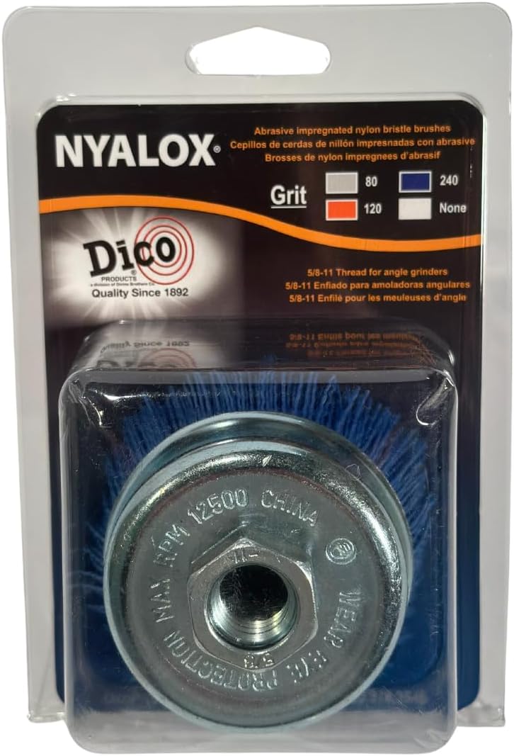 Dico Products 541-722-358 3" Diameter Power Brush, Blue