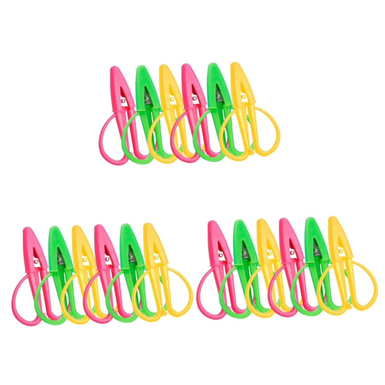 Lurrose 18stücke Mini Stoffschere Mit Schutzhaube Ergonomische Nähschere Für Präzises Schneiden Von Stoffen Für Zuhause Büro Und Nähbedarf Farben