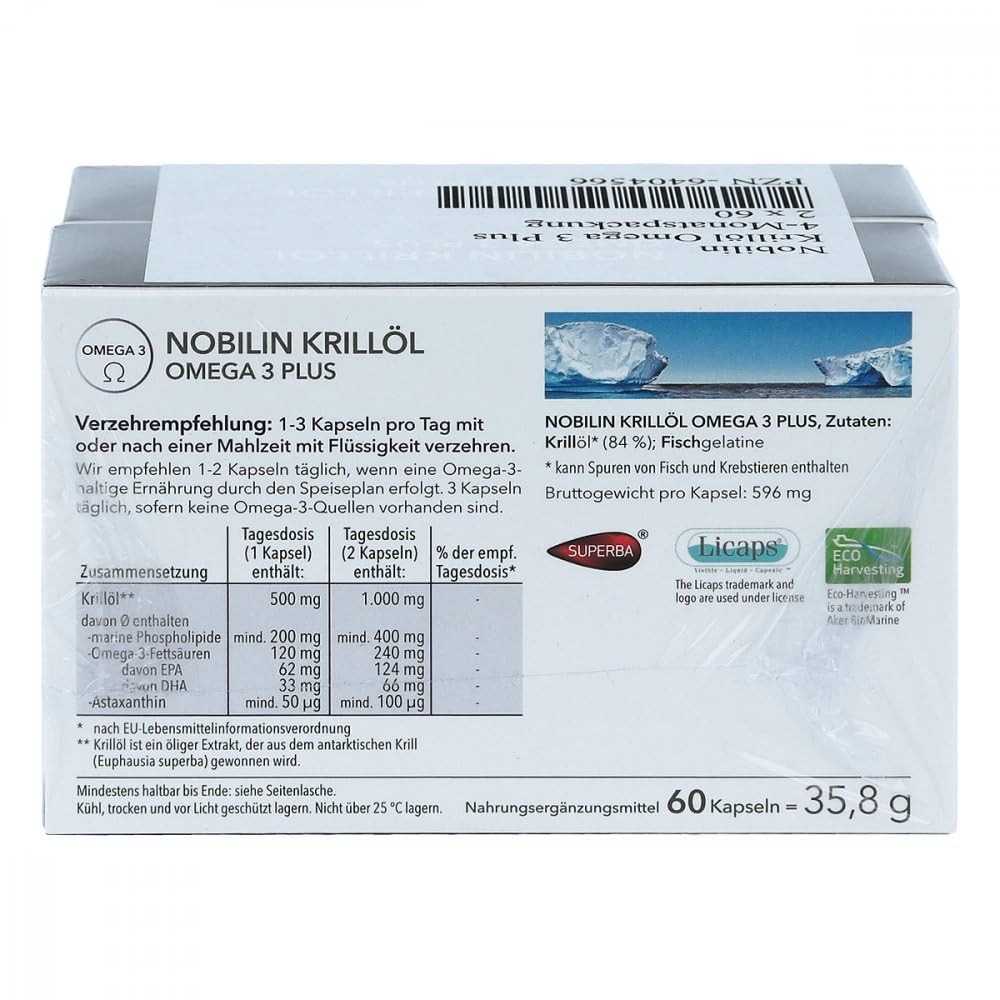 Krillöl Omega 3 Plus Kapseln