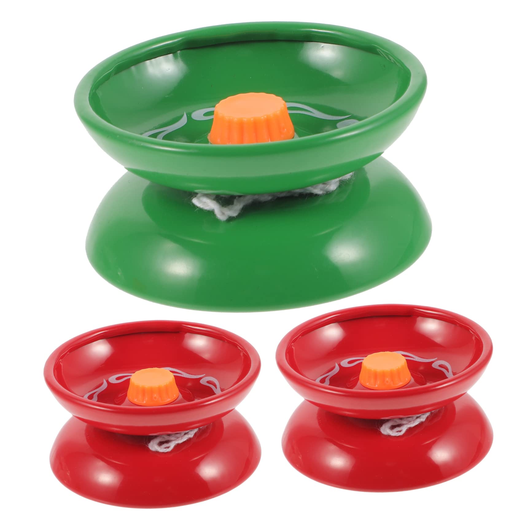 SUPVOX Boys and Girls Yoyo Balls 3pcs Yoyo Toys String Aluminum Alloy Material Unresponsive for Plaything Random Color