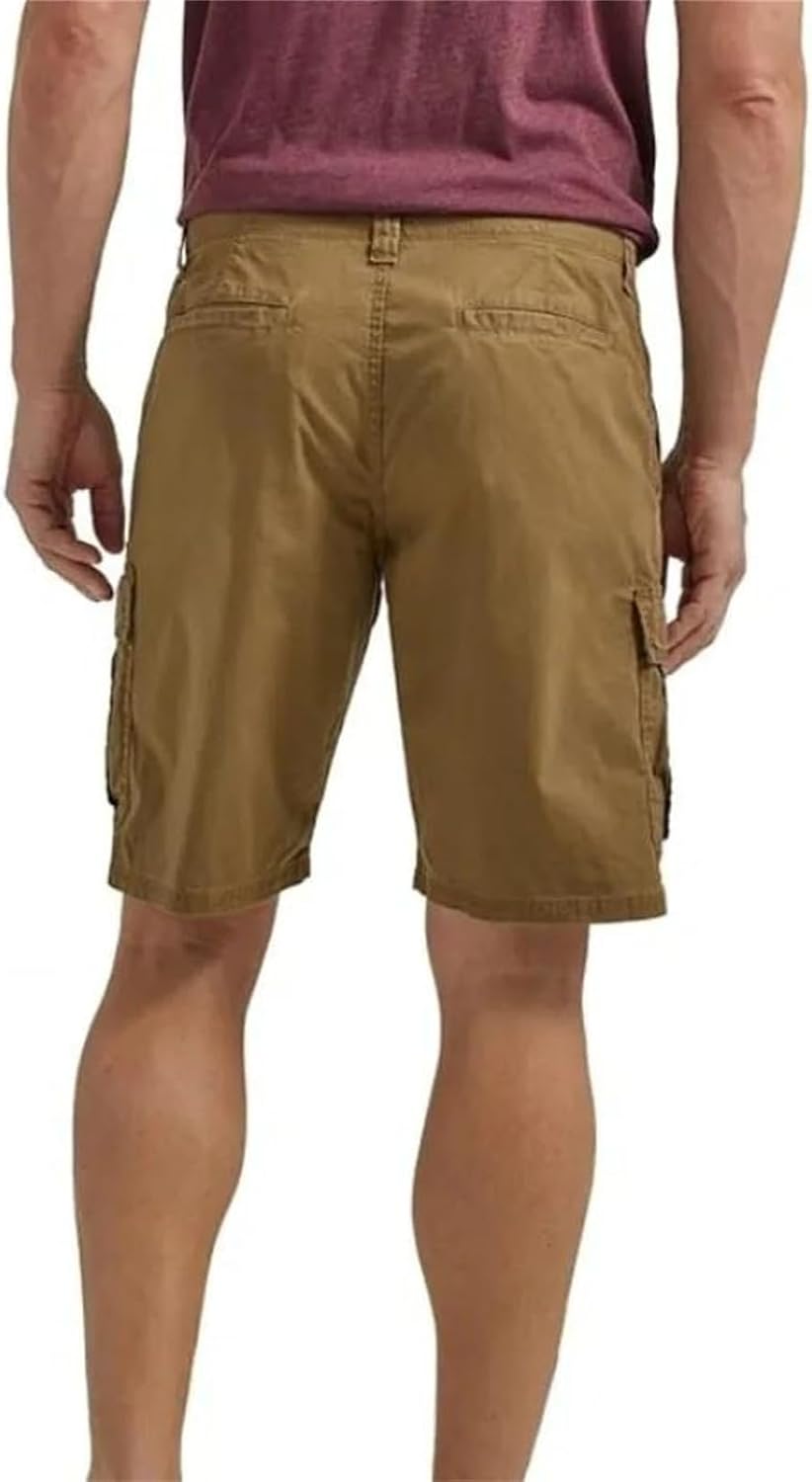 Mens Cotton Hiking Cargo Shorts Beach Casual Outdoor Summer Loose Fit Lightweight Multi Pocket