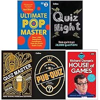 Ultimate Popmaster, Collins Quiz Night, Collins Quiz Master, Collins Pub Quiz & Richard Osman's House of Games 5 Books Collection Set