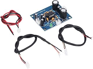 Preamplifier Module, Preamplifier Board with Cables DC12-35V PCB Single Power Front Panel Double Panels Design 5 Times Magnification 1235V, Controls