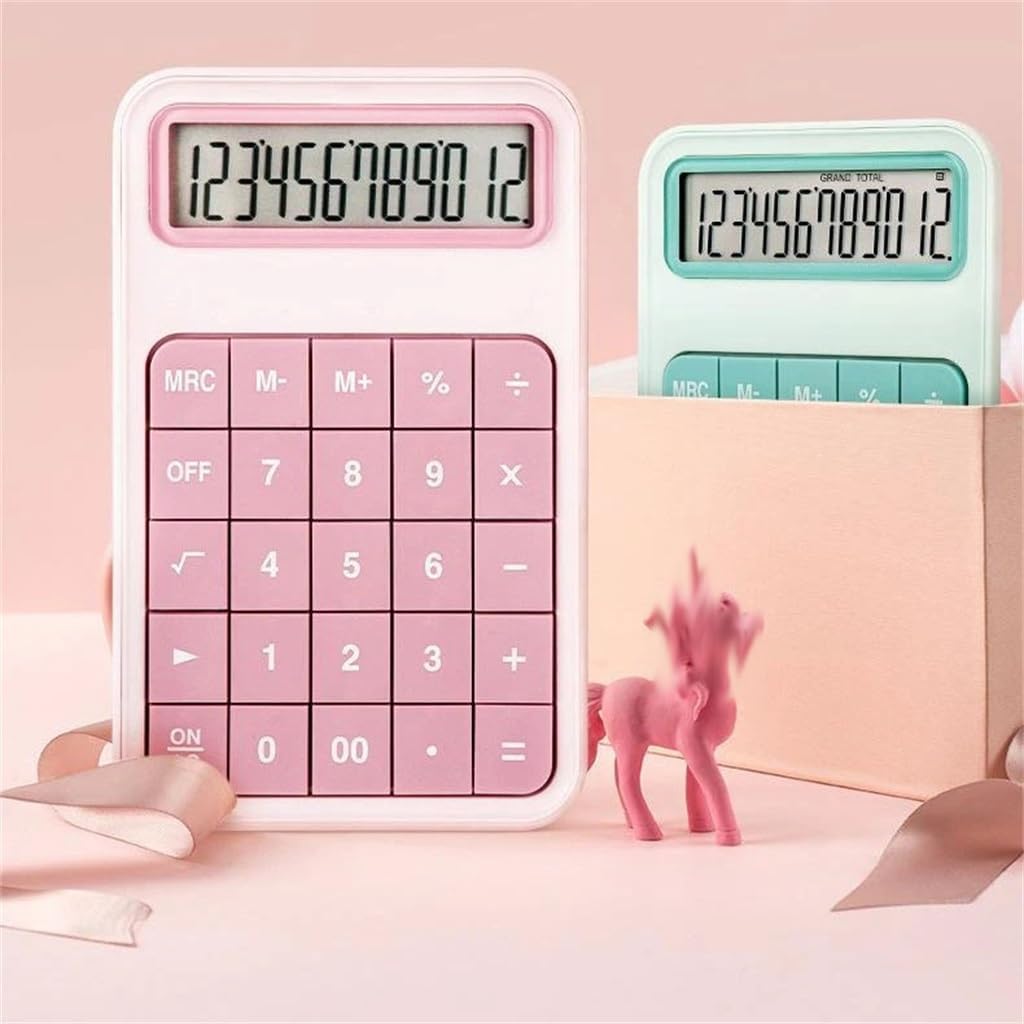 12-bit Desktop Calculator Large Button Tool Suitable for School Student Supplies