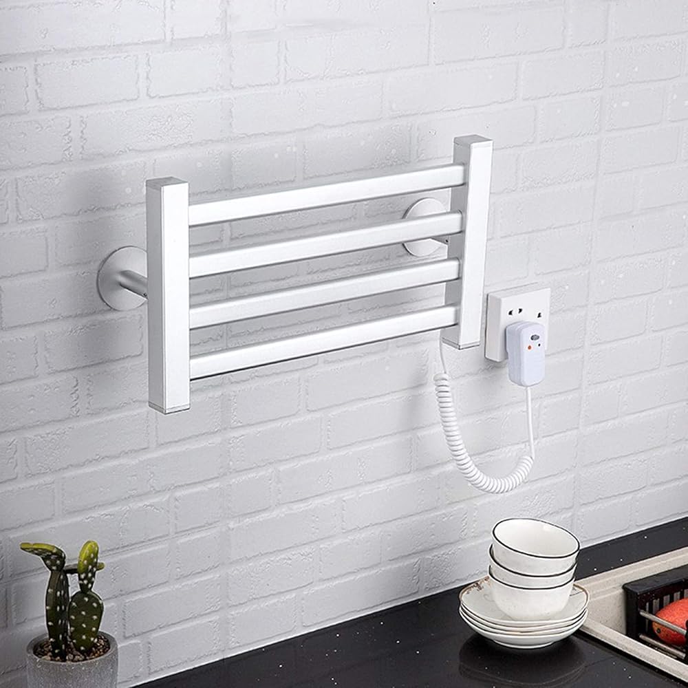 Radiateur électrique chauffant portable sur pied ou mural certifié CE pour serviettes et vêtements