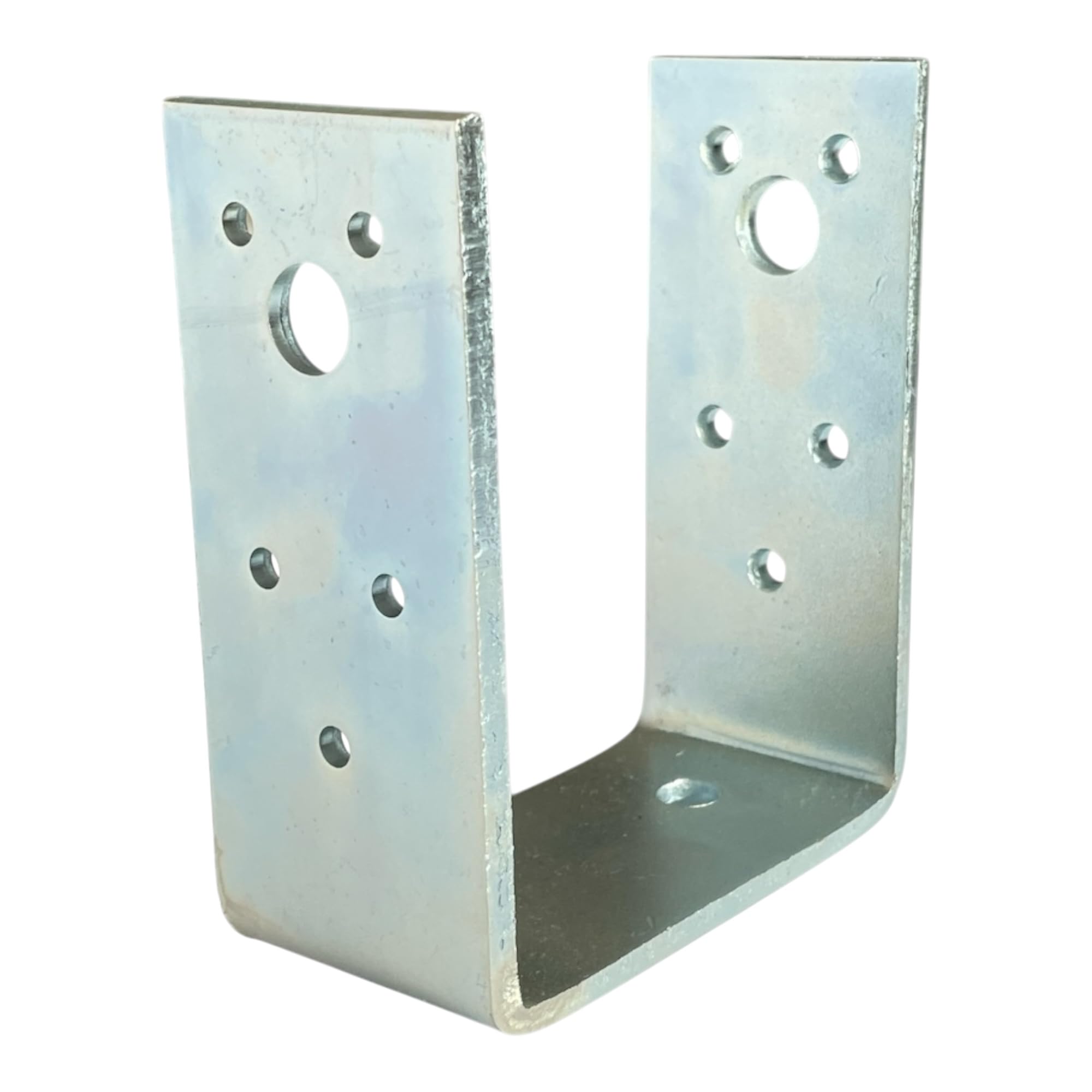 Support pour poteau en U 45x100mm en acier galvanisé de 3,5mm x6