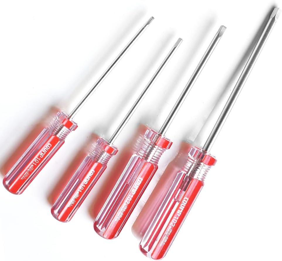 4 Pcs Square Head Screwdriver Set SQ0 SQ1 SQ2 SQ3 Screwdriver Kit Precision With Magnetic Multifunctional Hand Tool